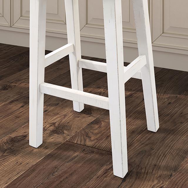 Biasca 29" Stool (2/CTN) White, Brown, & Black - LATIN HOME FURNITURE - (POMONA,CA)