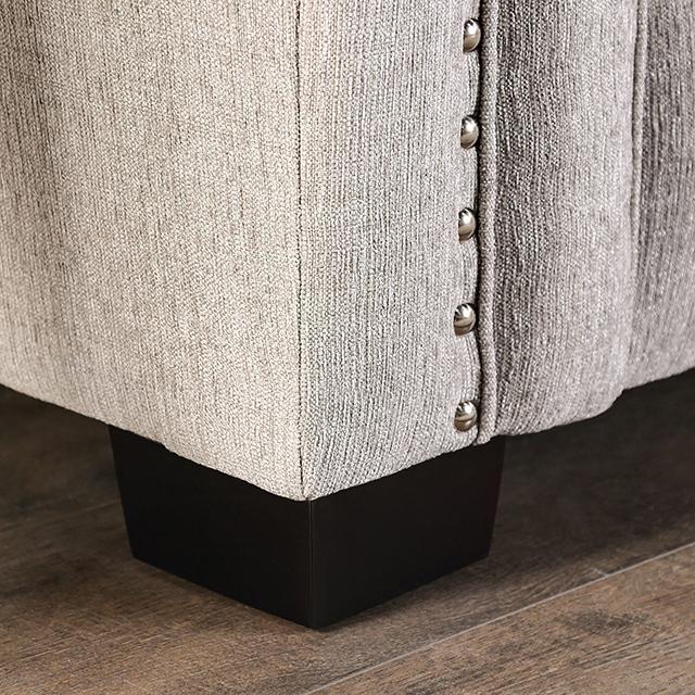 BELSIZE Loveseat Grey, Beige, & Choclate - LATIN HOME FURNITURE - (POMONA,CA)