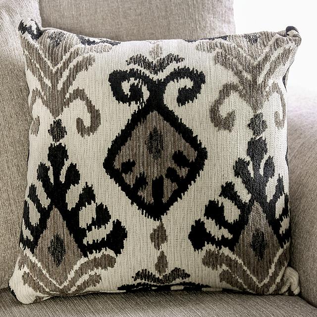 BELSIZE Loveseat Grey, Beige, & Choclate - LATIN HOME FURNITURE - (POMONA,CA)