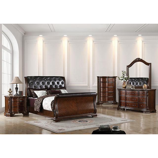 Monte Vista I Brown Cherry Dresser - LATIN HOME FURNITURE - (POMONA,CA)