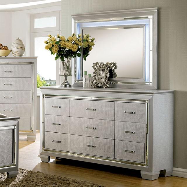 BELLANOVA Silver Mirror - LATIN HOME FURNITURE - (POMONA,CA)