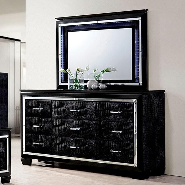 BELLANOVA Black Mirror - LATIN HOME FURNITURE - (POMONA,CA)
