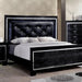 Bellagrand Bed Oak, Silver & Black - LATIN HOME FURNITURE - (POMONA,CA)