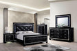 Bellagrand Bed Oak, Silver & Black - LATIN HOME FURNITURE - (POMONA,CA)