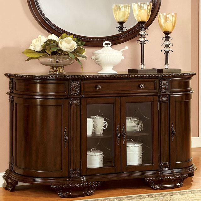 Bellagio Brown Cherry Server - LATIN HOME FURNITURE - (POMONA,CA)
