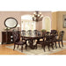 Bellagio Brown Cherry Dining Table w/ 2 Leaves - LATIN HOME FURNITURE - (POMONA,CA)