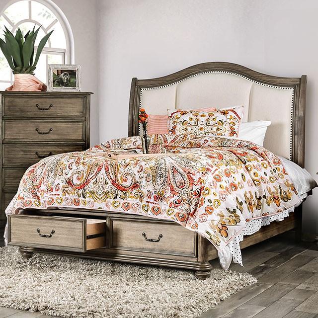 BELGRADE I E.King Bed - LATIN HOME FURNITURE - (POMONA,CA)