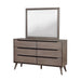 Lennart Gray Rectangular Mirror - LATIN HOME FURNITURE - (POMONA,CA)