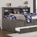 TIBALT Twin DayBed w/ Trundle, Dark Gray - LATIN HOME FURNITURE - (POMONA,CA)