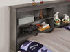TIBALT Twin DayBed w/ Trundle, Dark Gray - LATIN HOME FURNITURE - (POMONA,CA)