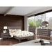 LENNART I Gray & Oak Full Twin Bed - LATIN HOME FURNITURE - (POMONA,CA)