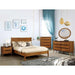 LENNART I Gray & Oak Full Twin Bed - LATIN HOME FURNITURE - (POMONA,CA)