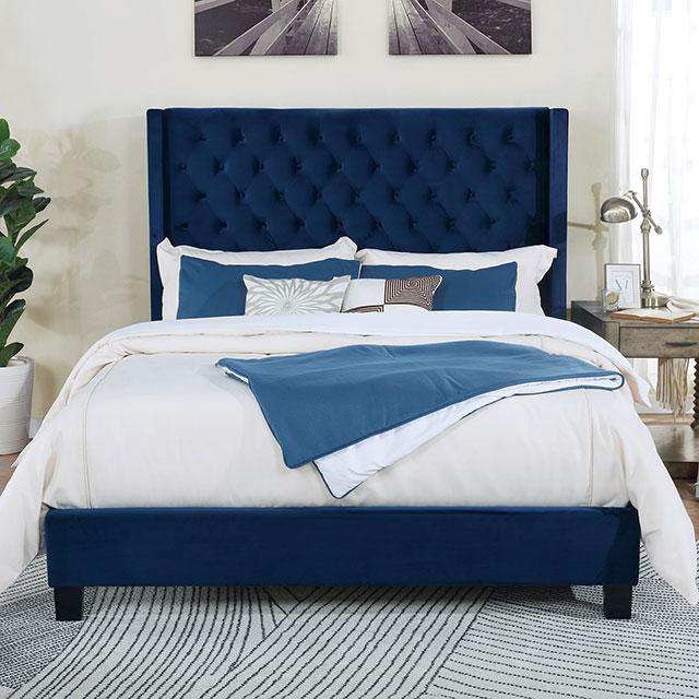 Ryleigh Bed Black, Grey, & Navy - LATIN HOME FURNITURE - (POMONA,CA)