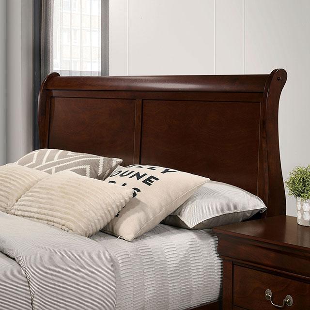 Louis Philippe Full, Twin, Full, & King Bed Black, Grey, Brown & White - LATIN HOME FURNITURE - (POMONA,CA)