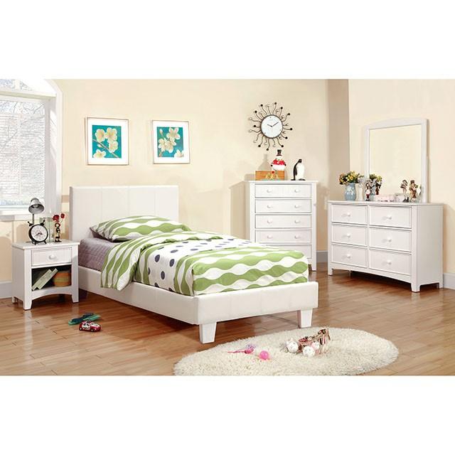 Winn Park Cal.King, E.King, Twin, & Full Bed Chrome, Gray, Brown, & Chrome - LATIN HOME FURNITURE - (POMONA,CA)