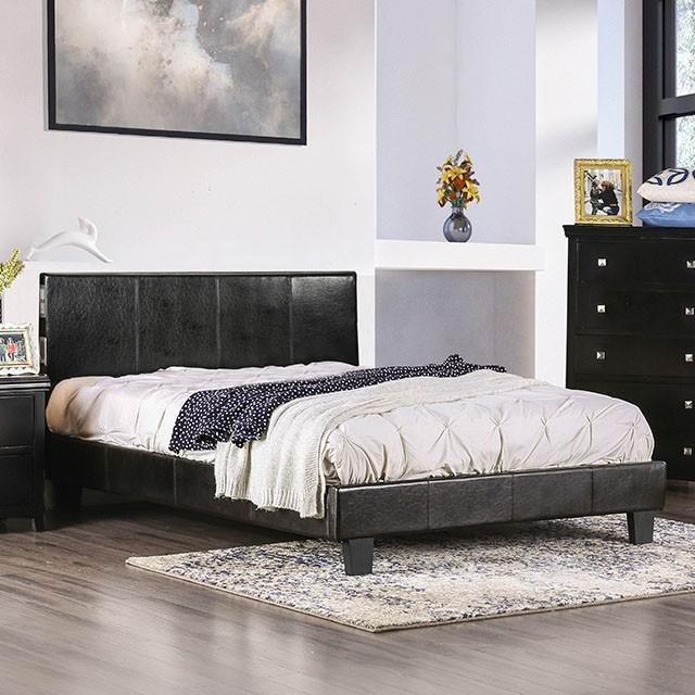 Evans E.King & Cal.King Bed Espressso, White, & Camel - LATIN HOME FURNITURE - (POMONA,CA)