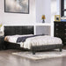 Evans E.King & Cal.King Bed Espressso, White, & Camel - LATIN HOME FURNITURE - (POMONA,CA)