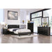 Evans E.King & Cal.King Bed Espressso, White, & Camel - LATIN HOME FURNITURE - (POMONA,CA)