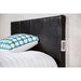 Evans E.King & Cal.King Bed Espressso, White, & Camel - LATIN HOME FURNITURE - (POMONA,CA)