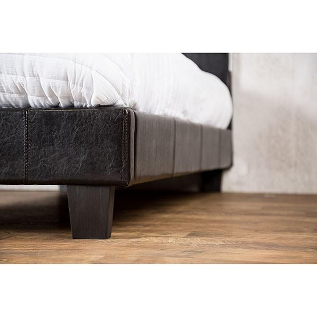 Evans E.King & Cal.King Bed Espressso, White, & Camel - LATIN HOME FURNITURE - (POMONA,CA)
