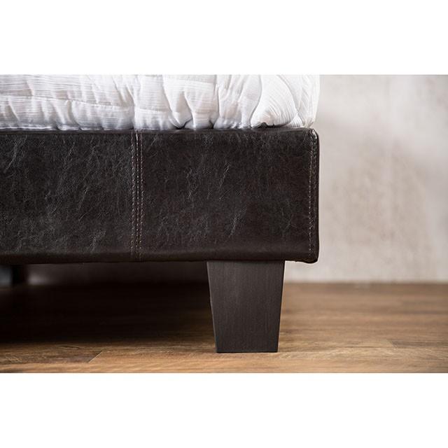 Evans E.King & Cal.King Bed Espressso, White, & Camel - LATIN HOME FURNITURE - (POMONA,CA)
