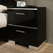 Carlie Bed White & Black - LATIN HOME FURNITURE - (POMONA,CA)
