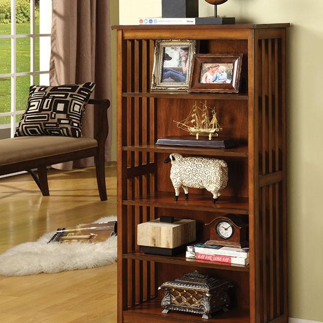 Valencia I Antique Oak Media Shelf - LATIN HOME FURNITURE - (POMONA,CA)