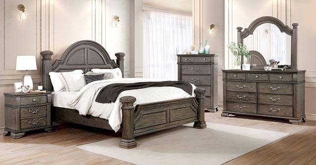 PAMPHILOS Queen Bed, Gray