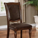 Alpena Brown Cherry/Espresso Arm Chair & Side Chair (2/CTN) - LATIN HOME FURNITURE - (POMONA,CA)