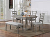 LAQUILA Dining Table, Gray - LATIN HOME FURNITURE - (POMONA,CA)