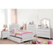 OLIVIA White Night Stand - LATIN HOME FURNITURE - (POMONA,CA)