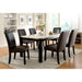 GLADSTONE I Dark Walnut/Ivory Dining Table - LATIN HOME FURNITURE - (POMONA,CA)