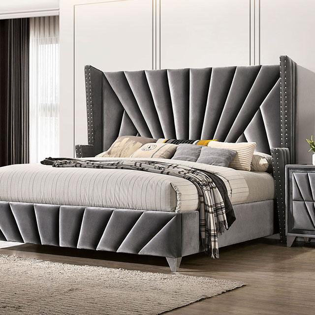 CARISSA E.King Bed - LATIN HOME FURNITURE - (POMONA,CA)