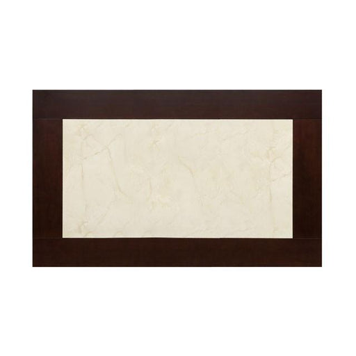 BRENT Dark Cherry/Ivory Dining Table - LATIN HOME FURNITURE - (POMONA,CA)