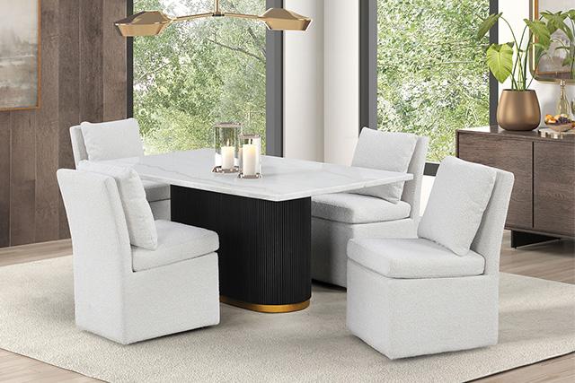Morges 5 Pc Dining Table Set - LATIN HOME FURNITURE - (POMONA,CA)