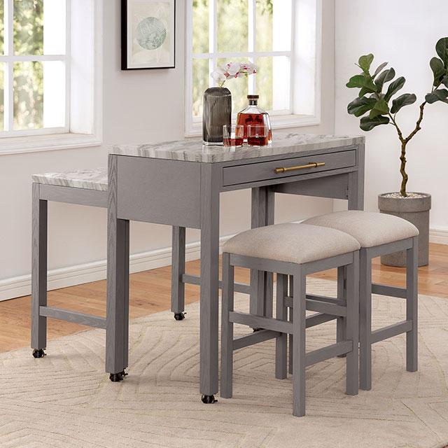 Whitehall Counter Ht Table Set - LATIN HOME FURNITURE - (POMONA,CA)
