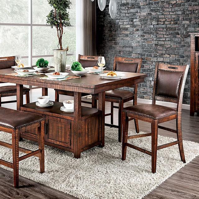 Wichita Light Walnut Counter Ht. Table - LATIN HOME FURNITURE - (POMONA,CA)