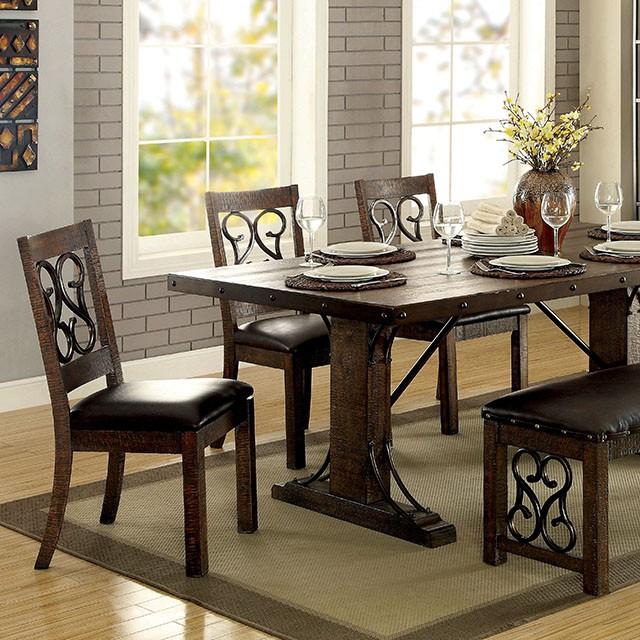 PAULINA Rustic Walnut Dining Table image