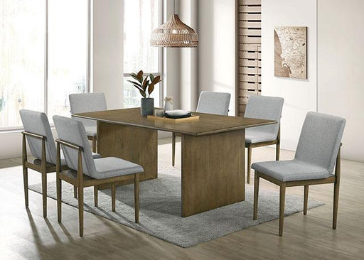 ST GALLEN Dining Table, Natural Tone/Light Gray - LATIN HOME FURNITURE - (POMONA,CA)