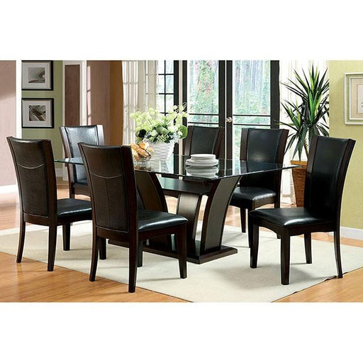 Manhattan I Dark Cherry/Brown Side Chair, Espresso (2/CTN) - LATIN HOME FURNITURE - (POMONA,CA)