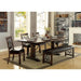 PAULINA Rustic Walnut/Espresso Bench - LATIN HOME FURNITURE - (POMONA,CA)