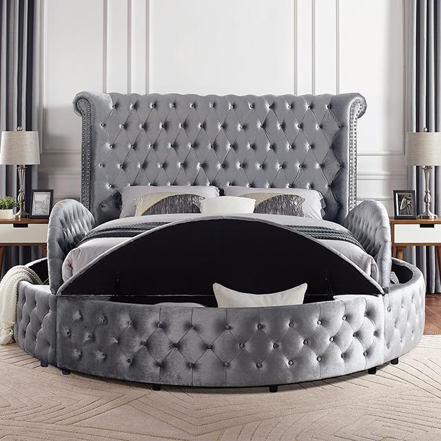 Sansom Queen Bed - LATIN HOME FURNITURE - (POMONA,CA)