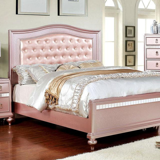 Ariston Bed Rose - LATIN HOME FURNITURE - (POMONA,CA)