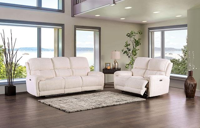 MORCOTE Power Recliner, Beige - LATIN HOME FURNITURE - (POMONA,CA)