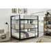 Olga I Antique Black Full/Full Bunk Bed - LATIN HOME FURNITURE - (POMONA,CA)
