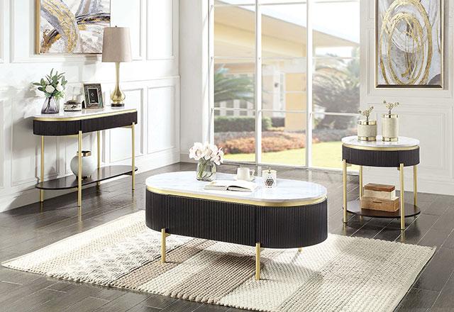 KOBLENZ End Table, Dark Walnut - LATIN HOME FURNITURE - (POMONA,CA)