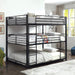 Olga I Antique Black Full/Full Bunk Bed - LATIN HOME FURNITURE - (POMONA,CA)