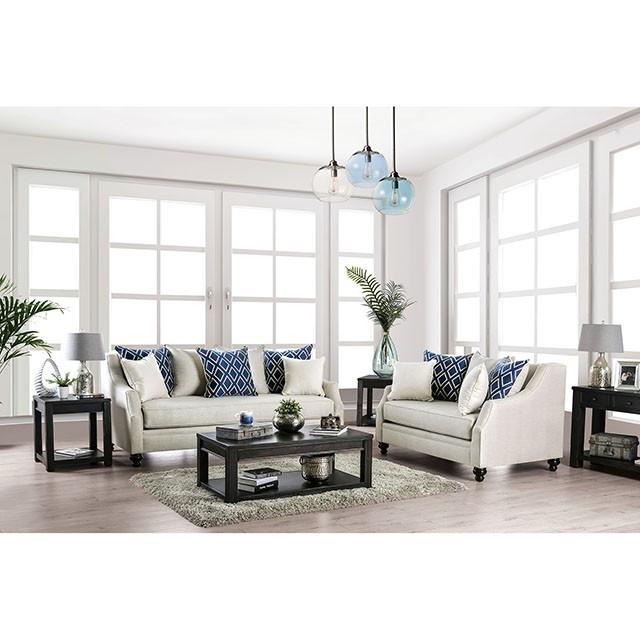 Nefyn Ivory Sofa - LATIN HOME FURNITURE - (POMONA,CA)