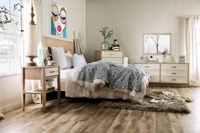 Roseburg Cal.King Bed - LATIN HOME FURNITURE - (POMONA,CA)