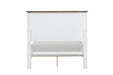 Pinetop Twin & Full Bed White & Blue - LATIN HOME FURNITURE - (POMONA,CA)